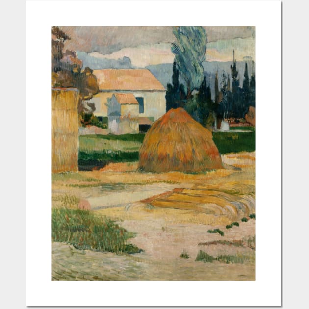 Landscape near Arles by Paul Gauguin Wall Art by Classic Art Stall